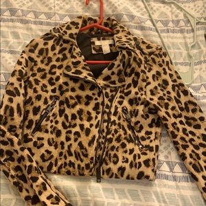 H&M leopard jacket